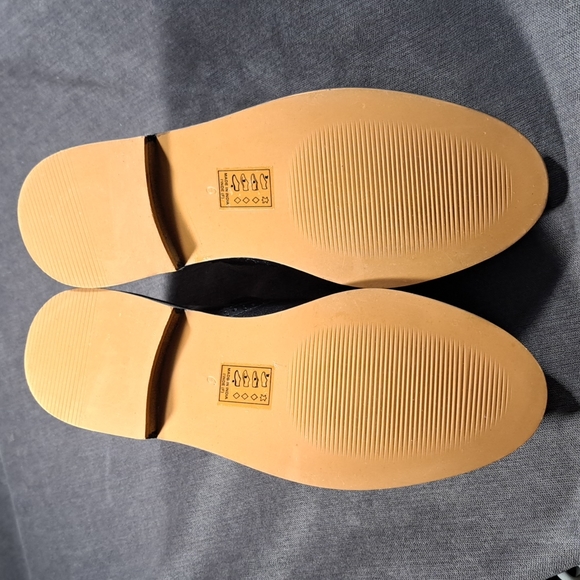 Cooperative Black Leather Side Buckle Slip On Oxford Loafers VG+ US 6 - Picture 10 of 16